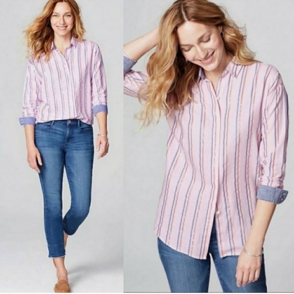 J. Jill Easy Everyday Cotton Shirt Medium